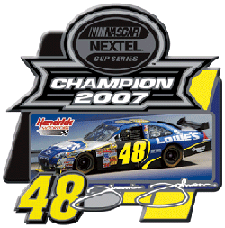 2007 Jimmie Johnson Lowes "Nextel Cup Champion" Hatpin by Wincraft