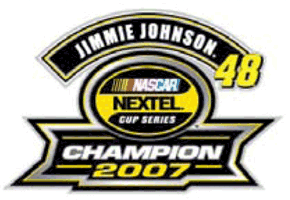 2007 Jimmie Johnson Lowes "Nextel Cup Champion" Hatpin