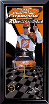 2002 Tony Stewart Home Depot "Winston Cup Champion" Jebco clock