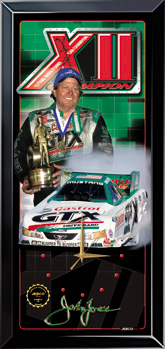 2003 John Force 12x Champion Jebco clock