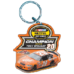 2005 Tony Stewart  Home Depot "2 Time NEXTEL CUP Champion" premium acrylic keychain