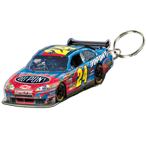 2008 Jeff Gordon Dupont Acrylic Key Ring Prem-Mirrored