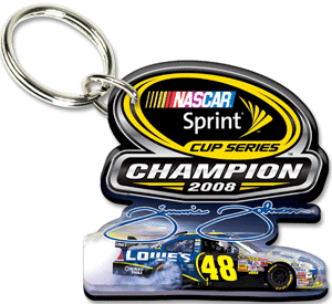 2008 Jimmie Johnson Lowes Champion Keychain by Wincraft