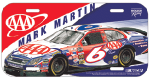 2006 Mark Martin "AAA" Plastic License Plate