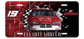 2007 Elliott Sadler Dodge Dealers Acrylic License Plate