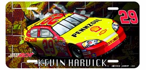 2007 Kevin Harvick Shell Acrylic License Plate