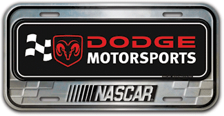 2007 Dodge Racing License Plate