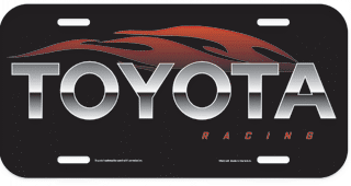 2007 Toyota Racing Poly License Plate