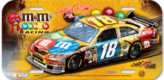 2008 Kyle Busch M&M's Poly License Plate by Wincraft