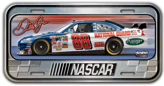 2008 Dale Earnhardt Jr National Guard metal license plate by Wincraft