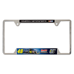 2009 Jimmie Johnson Lowes "4-Time Champion" license plate frame