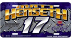 2010 Matt Kenseth Crown Royal Metal License Plate by Racing Reflections