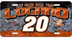 2010 Joey Lagano Home Depot Metal License Plate by Racing Reflections