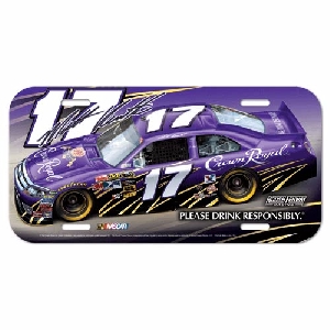 2011 Matt Kenseth Crown Royal plastic license plate by Wincraft