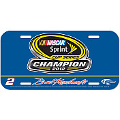 2012 Brad Keselowski Miller Lite Champion Poly License Plate by Wincraft