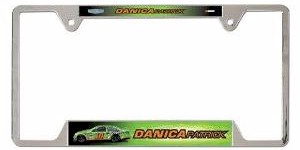 2013 Danica Patrick GoDaddy.com metal license plate frame