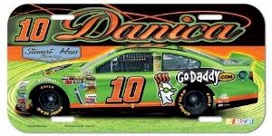 2013 Danica Patrick GoDaddy.com plastic license plate