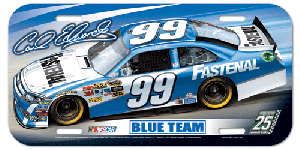 2012 Carl Edwards Fastenal Poly License plate