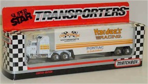 1989 Cale Yarborough 1/87th Hardees transporter
