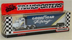 1990 Goodyear 1/87th Kenworth Transporter