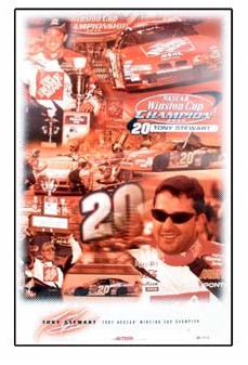 2002 Tony Stewart "Champion" poster