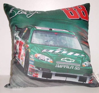 2008 Dale Earnhardt Jr AMP 18 X 18 POLYESTER PHOTO REAL-PILLOW