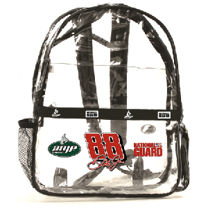 2008 Dale Earnhardt Jr Clear Vinyl Back Pack