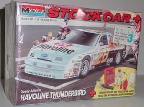 1990 Davey Allison 1/24th Havoline Thunderbird model kit by Monogram