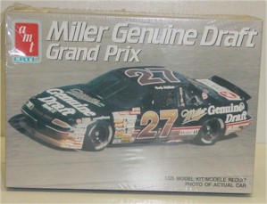 1990 Rusty Wallace 1/24th Miller Genuine Draft Pontiac model kit by AMT