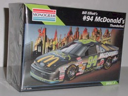 1995 Bill Elliott 1/24th McDonalds "Batman Thunderbat" Thunderbird model kit by Monogram