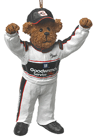 2004 Dale Earnhardt Resin Bear Ornament