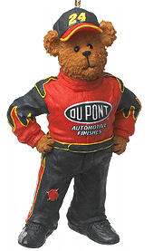 2004 Jeff Gordon Resin Bear Ornament