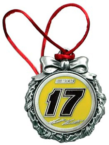 2005 Matt Kenseth "Pewter" Wreath Ornament