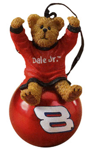2006 Dale Earnhardt Jr Bear on Ball Ornament