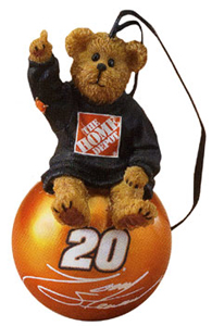 2006 Tony Stewart Bear on Ball Ornament