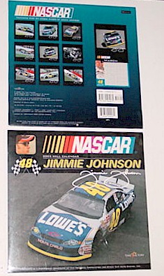 2003 Jimmie Johnson Lowes 12 X 12 calendar