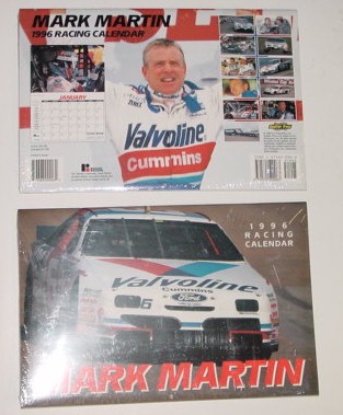 1996 Mark Martin 9 X 131/2 Valvoline calendar