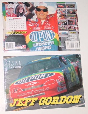 1996 Jeff Gordon 9 x 13/12 Dupont calendar