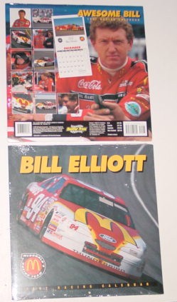 1997 Bill Elliott 12 X 12 Mcdonalds calendar