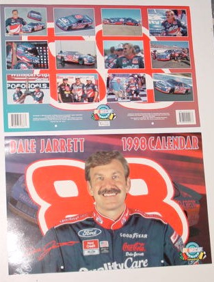 1998 Dale Jarrett Ford Quality Care 11 X 161/2 calendar