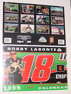 1999 Bobby Labonte Interstate Batteries 11 x 16 1/2 calendar