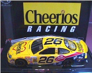 1999 Johnny Benson 1/24th Cheerios c/w car