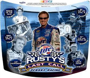 2005 Rusty Wallace 1/2 Hi-Rev Last Call Hood