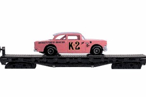 1956 Dale Earnhardt  1/64 Pink K-2 Legendary Flat car with Ford add on