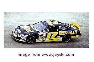 2000 Matt Kenseth 1/64th DeWalt reverse paint hood open car