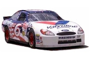 2000 Mark Martin 1/64th Valvoline "Stars and Stripes" Owners Series hood open car