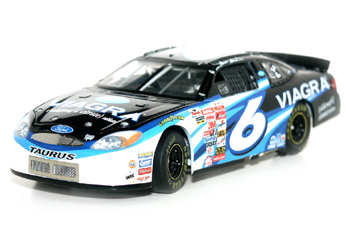 2002 Mark Martin 1/64th Viagra Owners Series hood open car