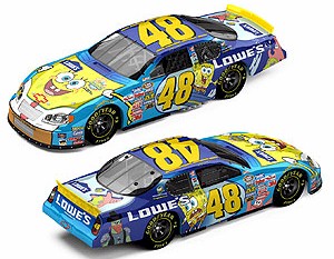 2004 Jimmie Johnson 1/24th Lowes "Sponge Bob" Preferred Series car