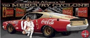 1969 Bobby Allison 1/24th "Coca Cola" Mercury Cyclone car